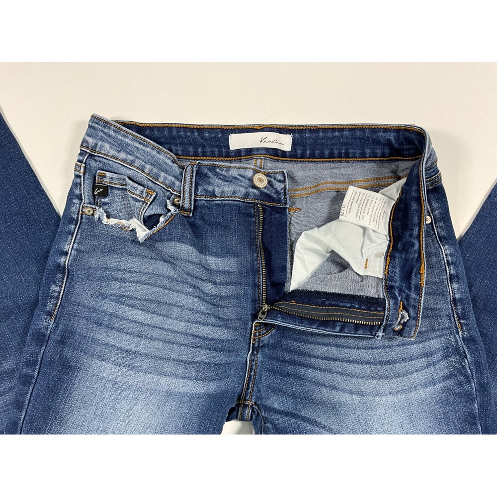 KanCan Mid Rise Ankle Skinny Jeans Distressed KC8376D Blue Size 11/29 - Picture 14 of 16